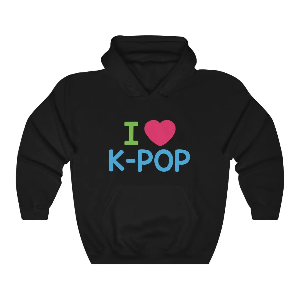 I love K-Pop  Hoodie - Trendy Winter Kpop Hoodies Kpop Fashion - Kpop Hooded Sweater