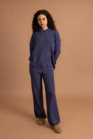 Indigo Ribbed Knit Set