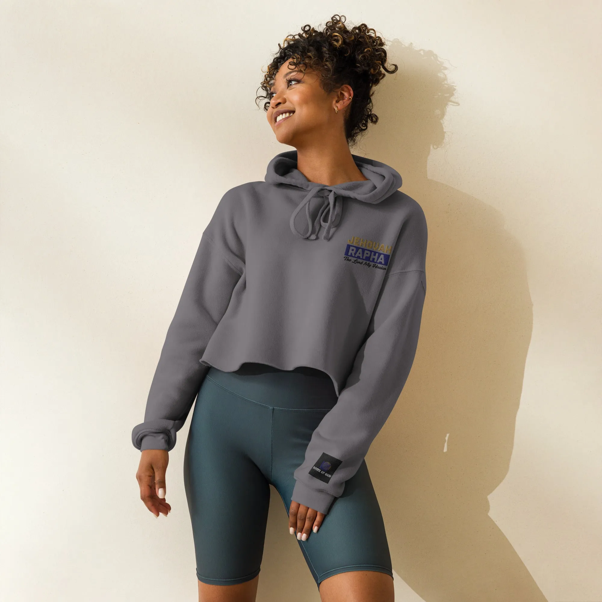 Jehovah Crop Hoodie