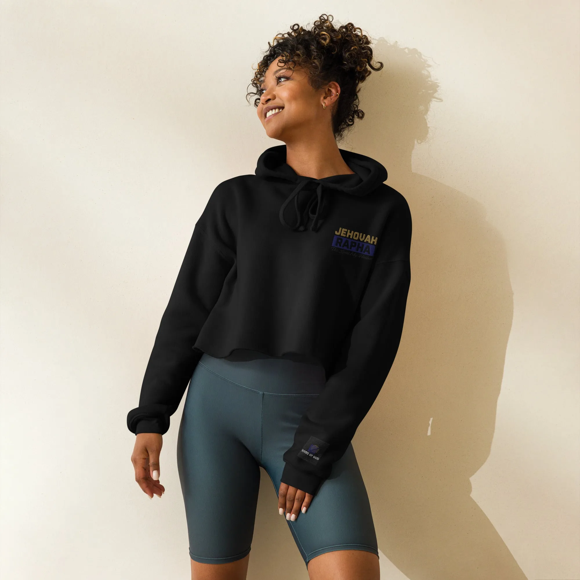 Jehovah Crop Hoodie