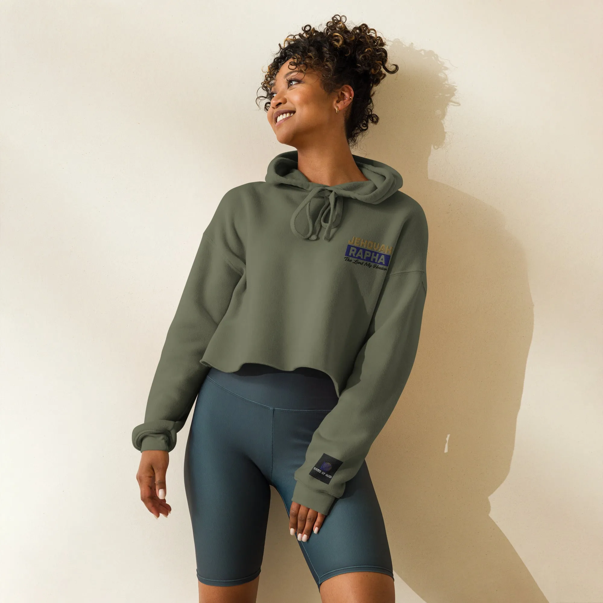 Jehovah Crop Hoodie