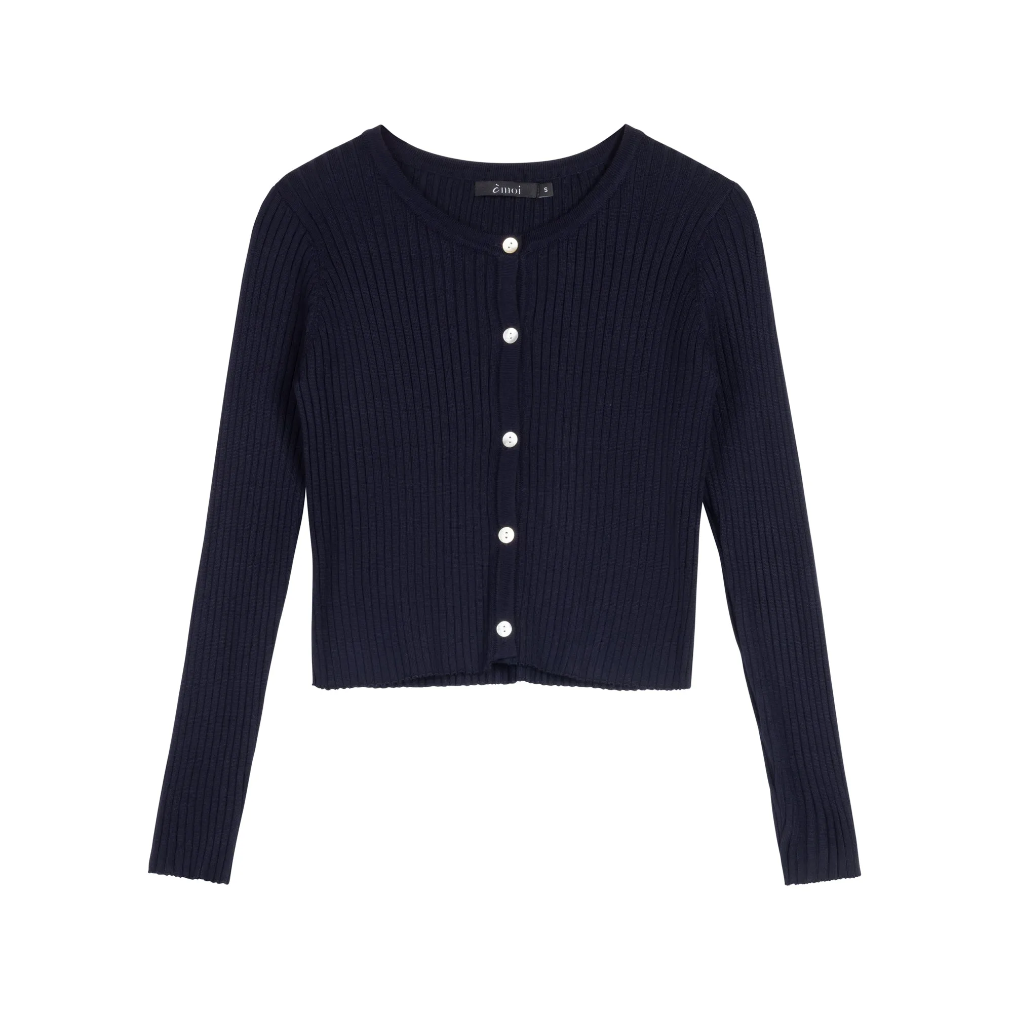 Knit Cardigan | Navy