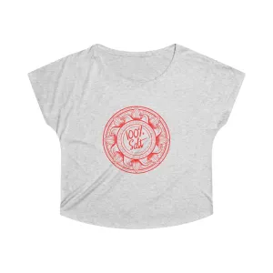 Ladies 100% Salt Connects Us All Dolman Loose Fit Tee