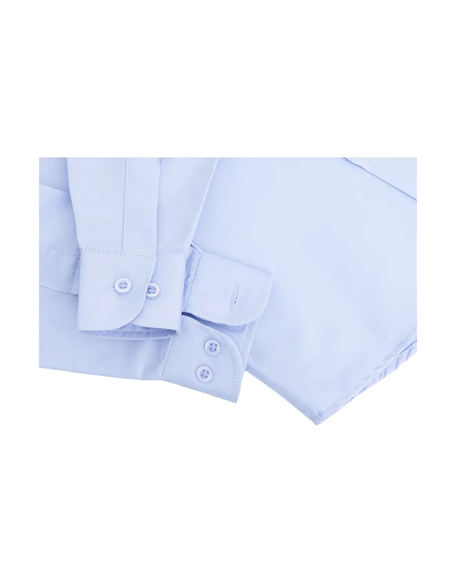 Lilax Boys' Button Down Shirt Solid Long Sleeve Dress Shirt