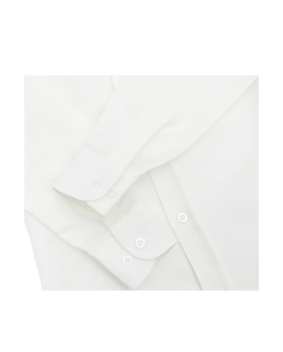 Lilax Boys' Button Down Shirt Solid Long Sleeve Dress Shirt