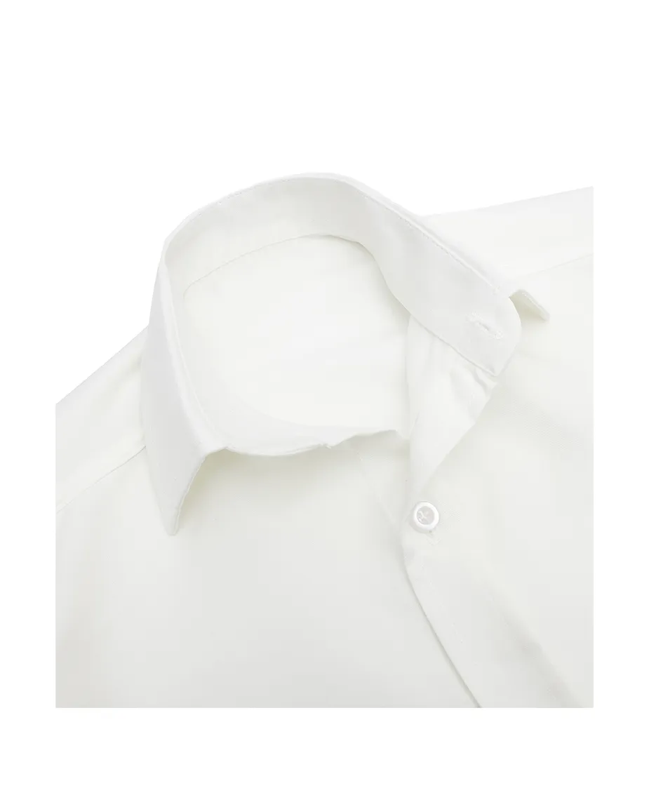 Lilax Boys' Button Down Shirt Solid Long Sleeve Dress Shirt