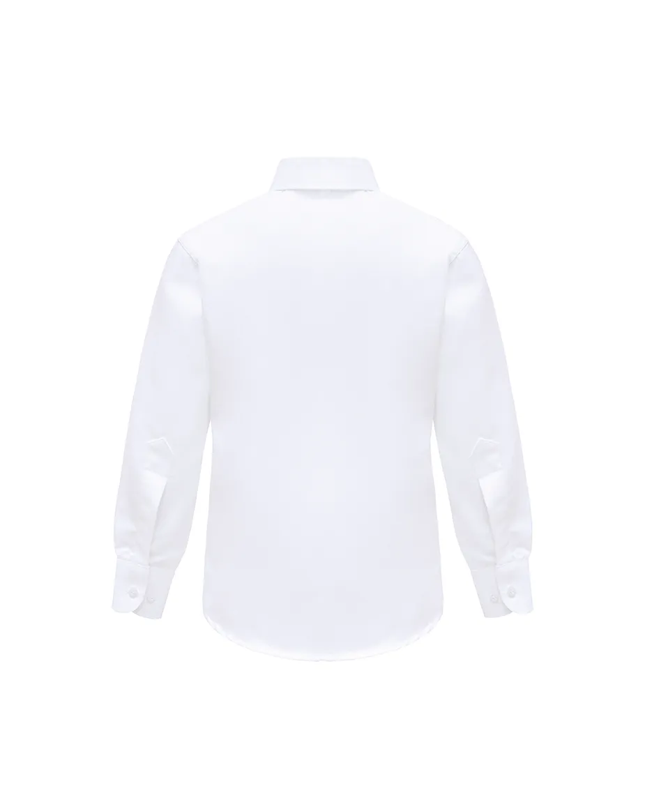 Lilax Boys' Button Down Shirt Solid Long Sleeve Dress Shirt