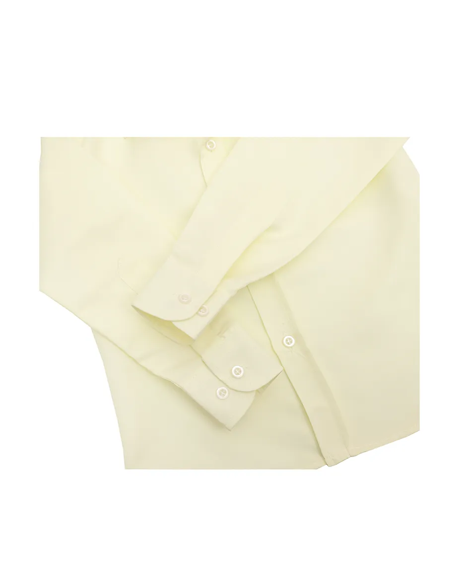 Lilax Boys' Button Down Shirt Solid Long Sleeve Dress Shirt