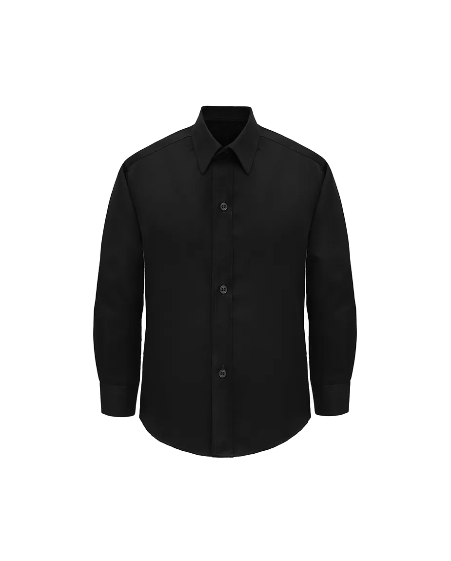 Lilax Boys' Button Down Shirt Solid Long Sleeve Dress Shirt