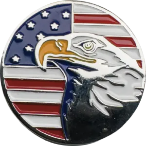 Magnetic Hat Pin - Flag Eagle