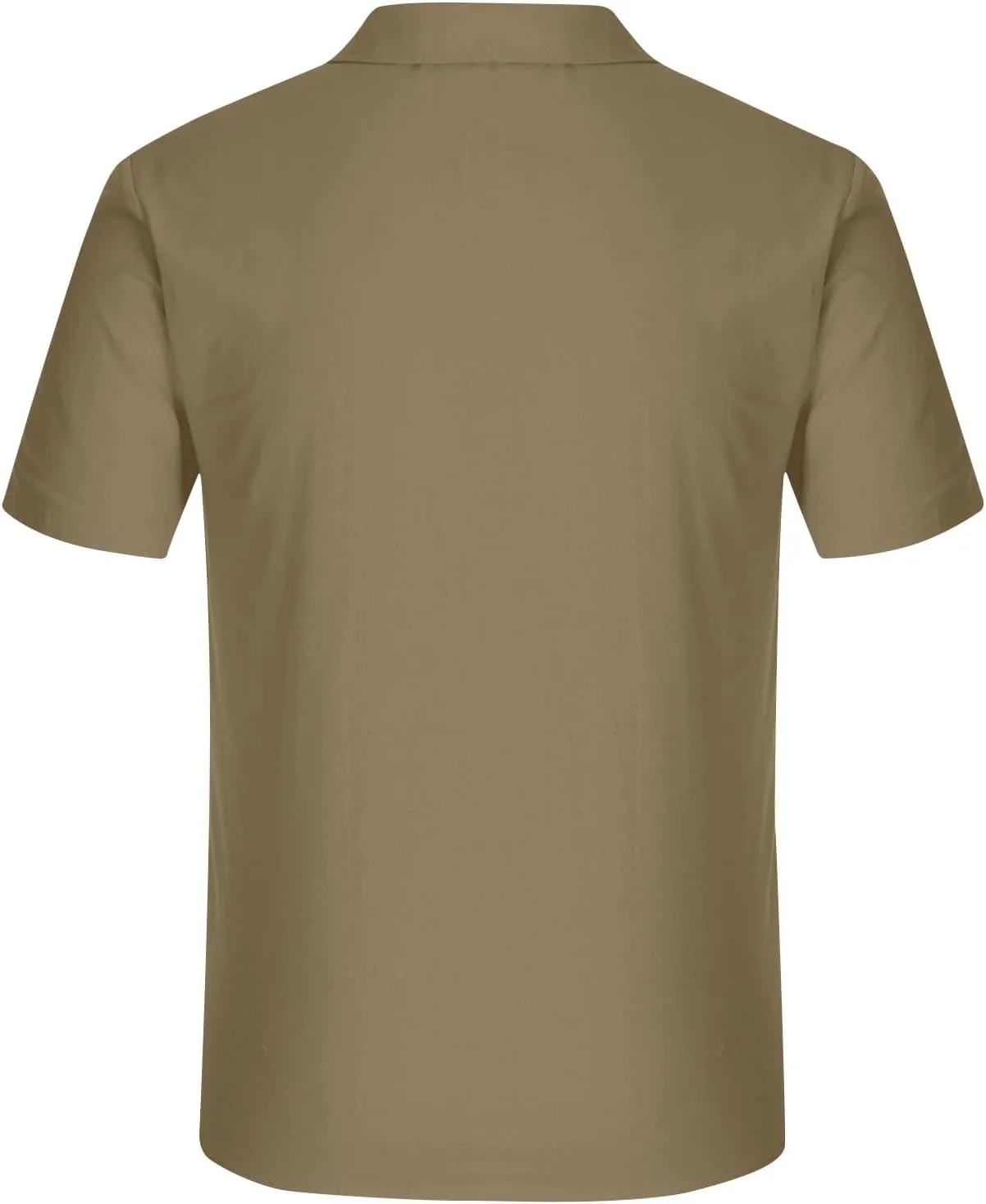 Men Shirt Casual Summer Short Sleeve Shirts for Men Button Down for Men Trendy Plain Shirts Tops with Pocket 2025