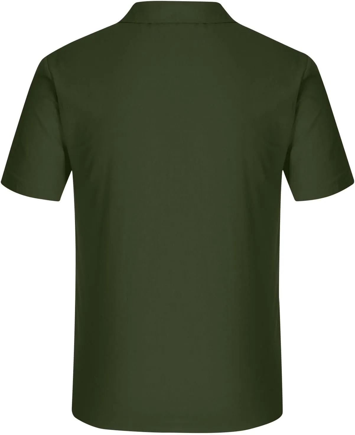 Men Shirt Casual Summer Short Sleeve Shirts for Men Button Down for Men Trendy Plain Shirts Tops with Pocket 2025
