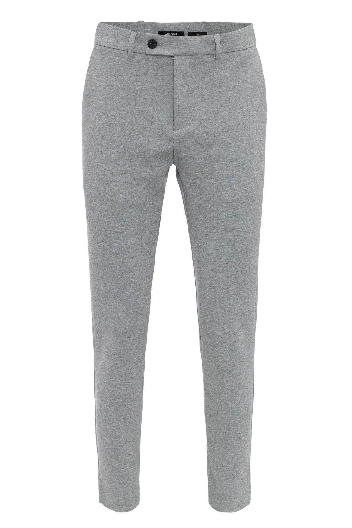 Men's Grey Slim Fit  Pants - Wessi