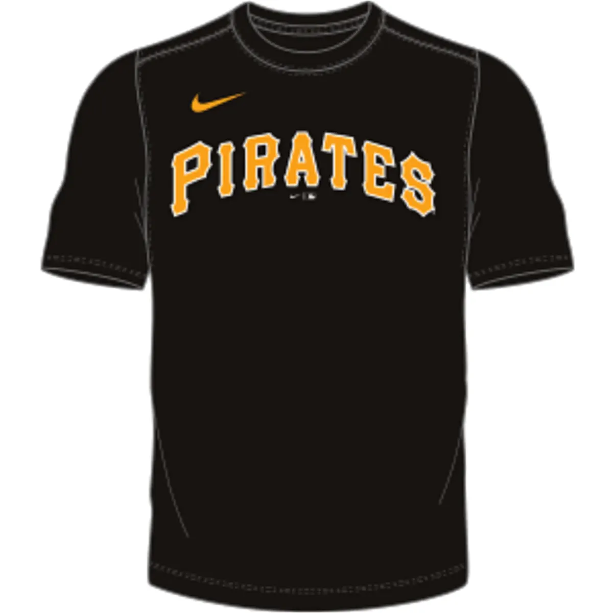 Men's Pittsburg Pirates Nike Institutional S/S Cooperstown Drifit T-Shirt