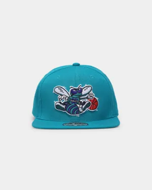 Mitchell & Ness Charlotte Hornets 'Team Ground 2.0 Hardwood Classics' Fitted Teal