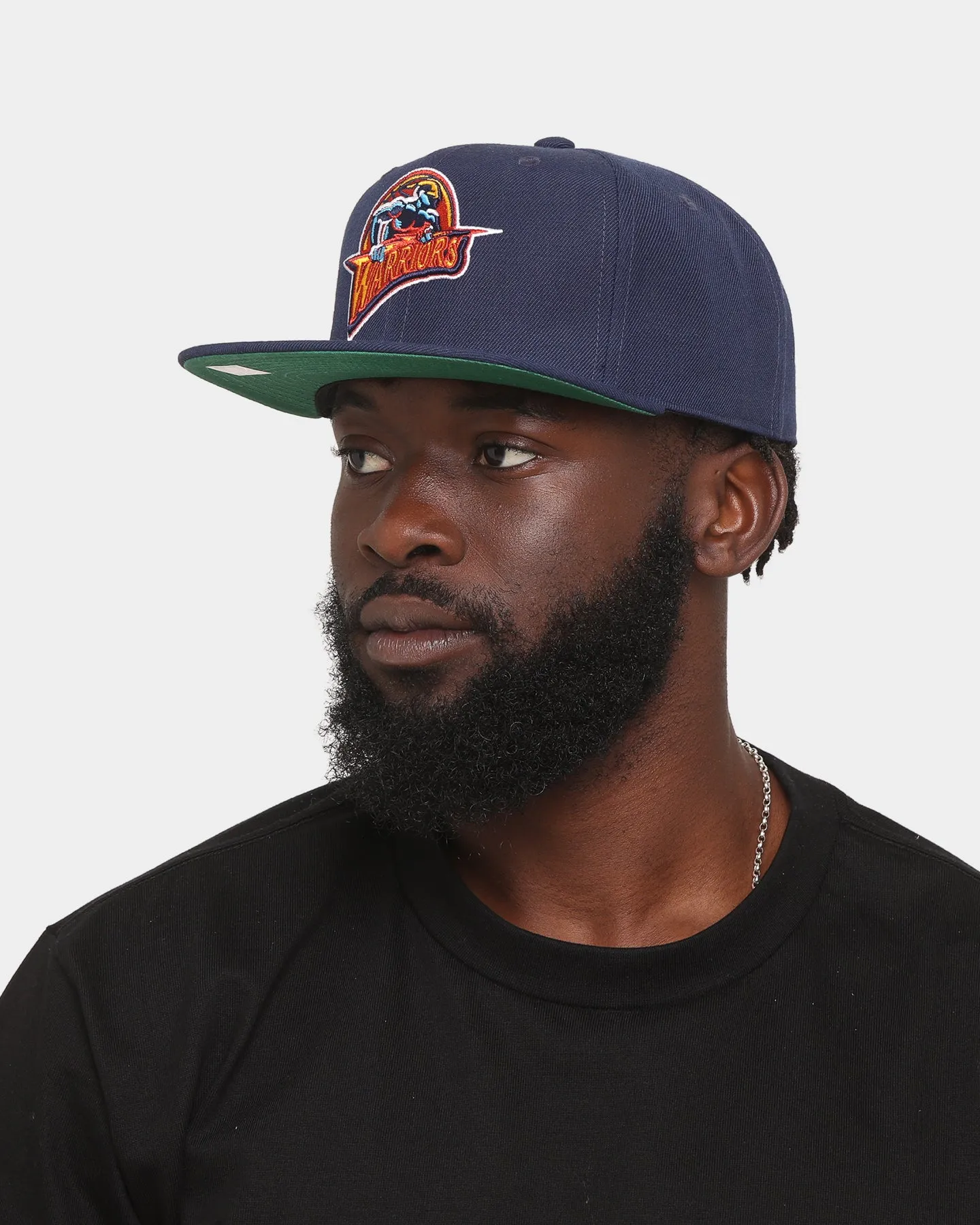 Mitchell & Ness Golden State Warriors 'Team Ground 2.0 Hardwood Classics' Fitted Navy