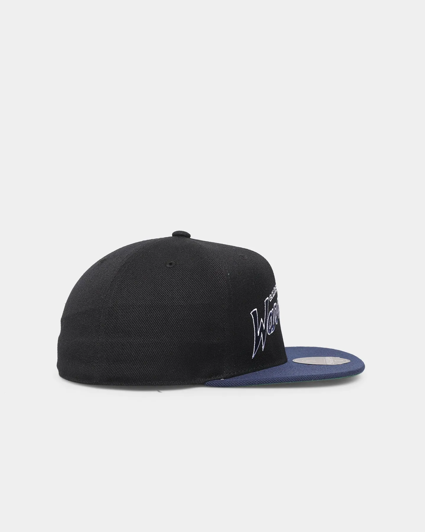 Mitchell & Ness Golden State Warriors 'Team Script 2.0 Hardwood Classics' Fitted Black