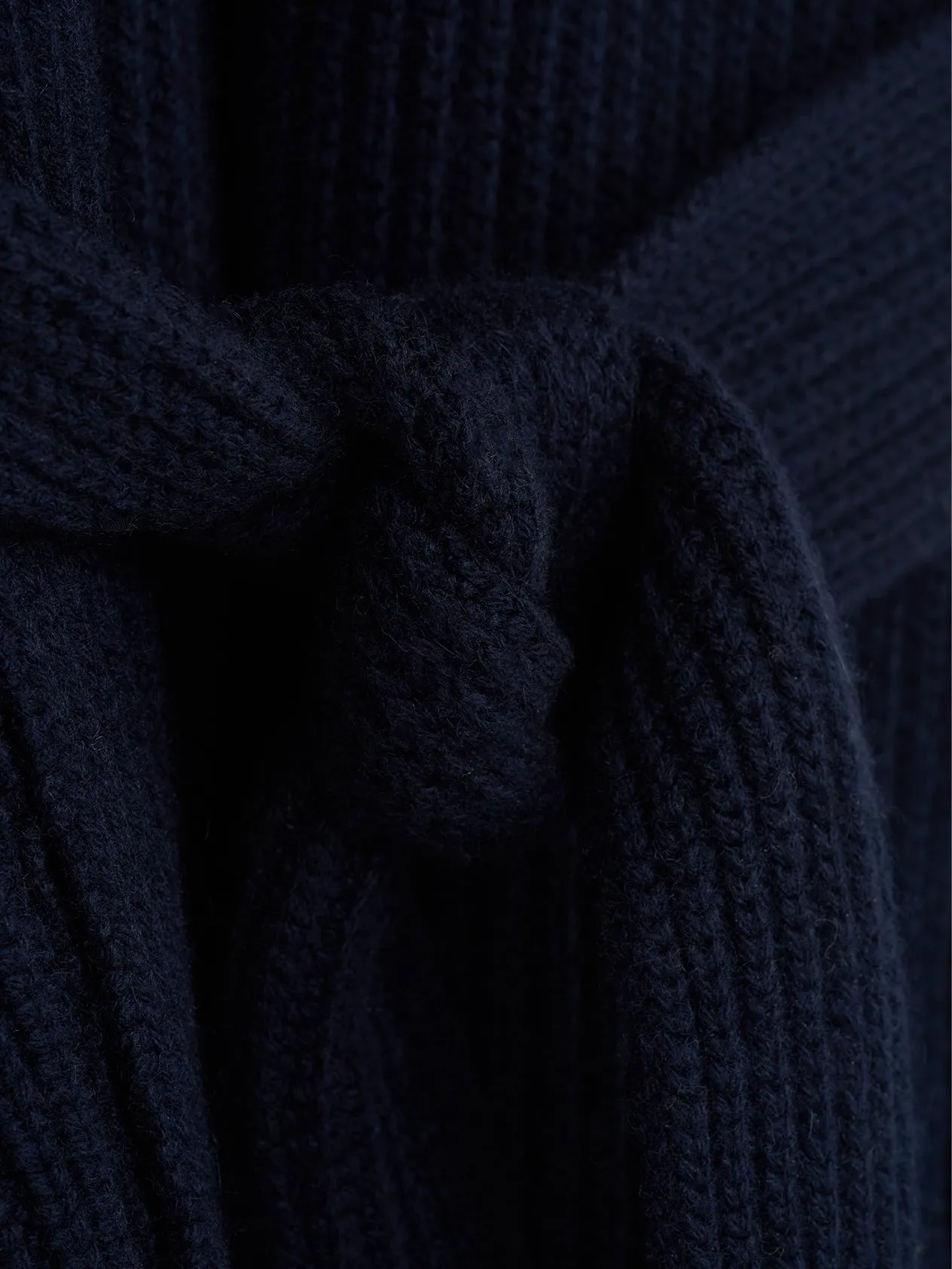 Navy Cashmere Robe de Chambre