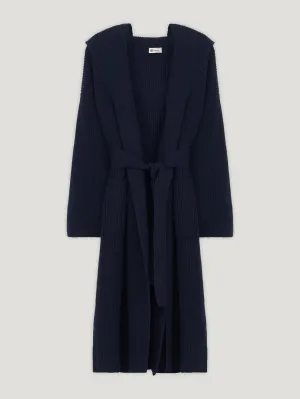 Navy Cashmere Robe de Chambre