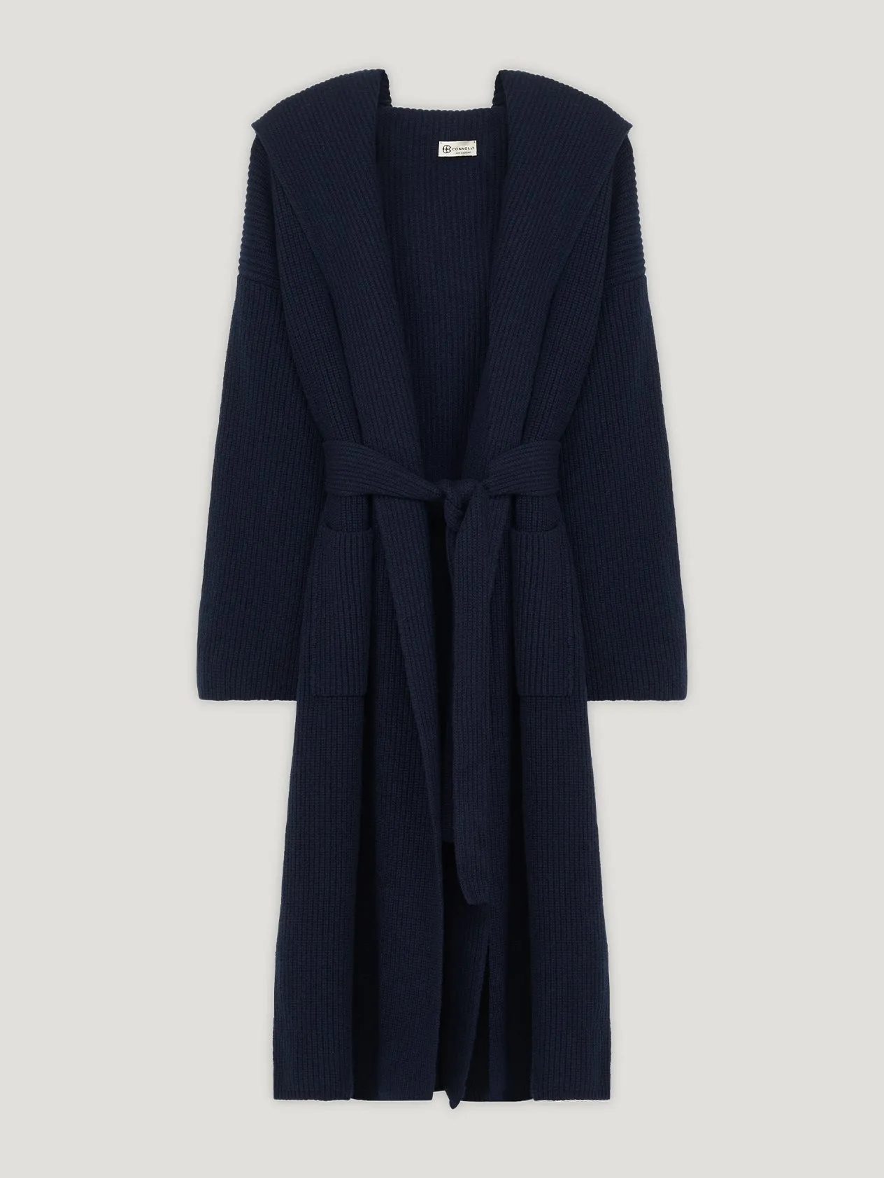 Navy Cashmere Robe de Chambre