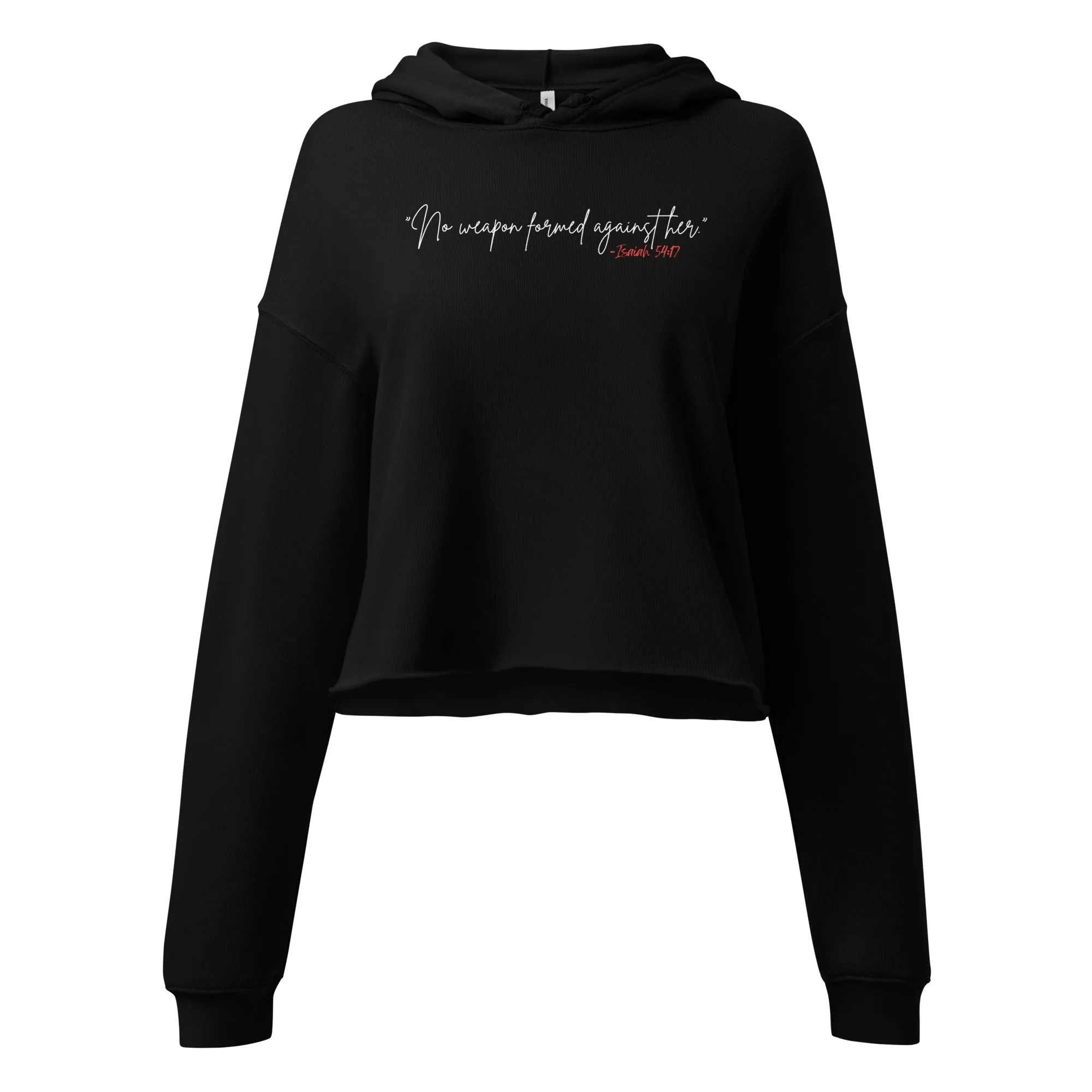 NO WEAPON 24 :Crop Hoodie