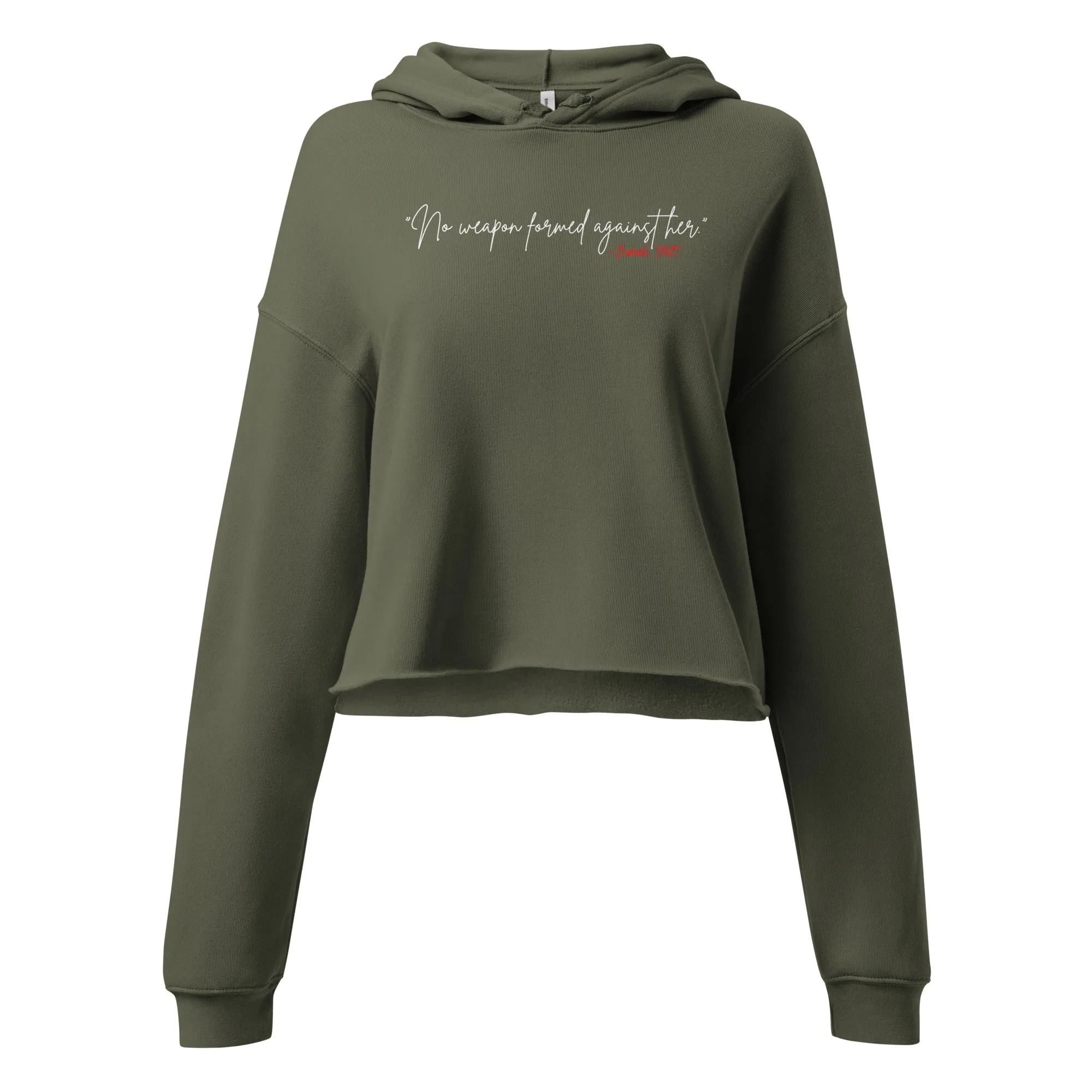 NO WEAPON 24 :Crop Hoodie