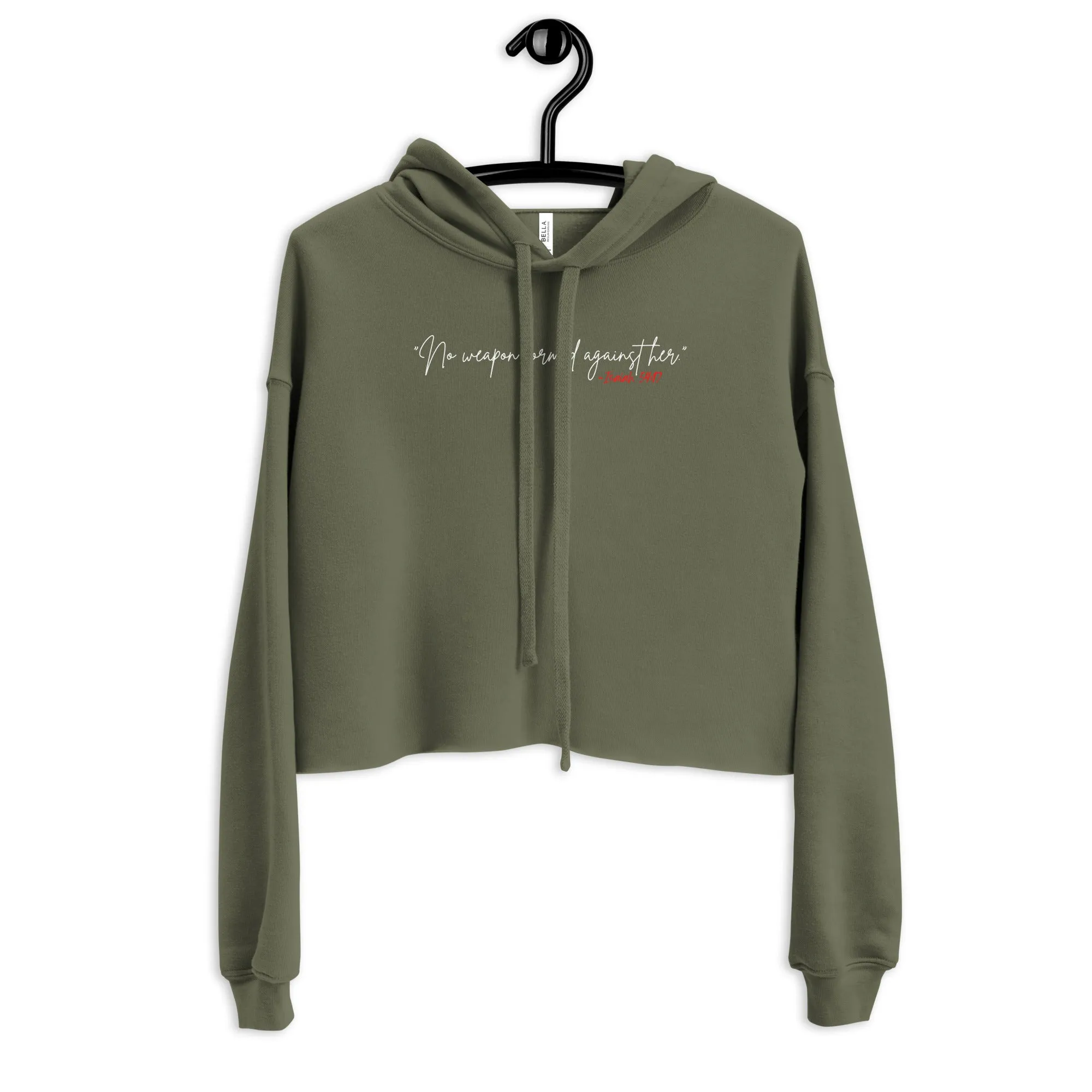 NO WEAPON 24 :Crop Hoodie