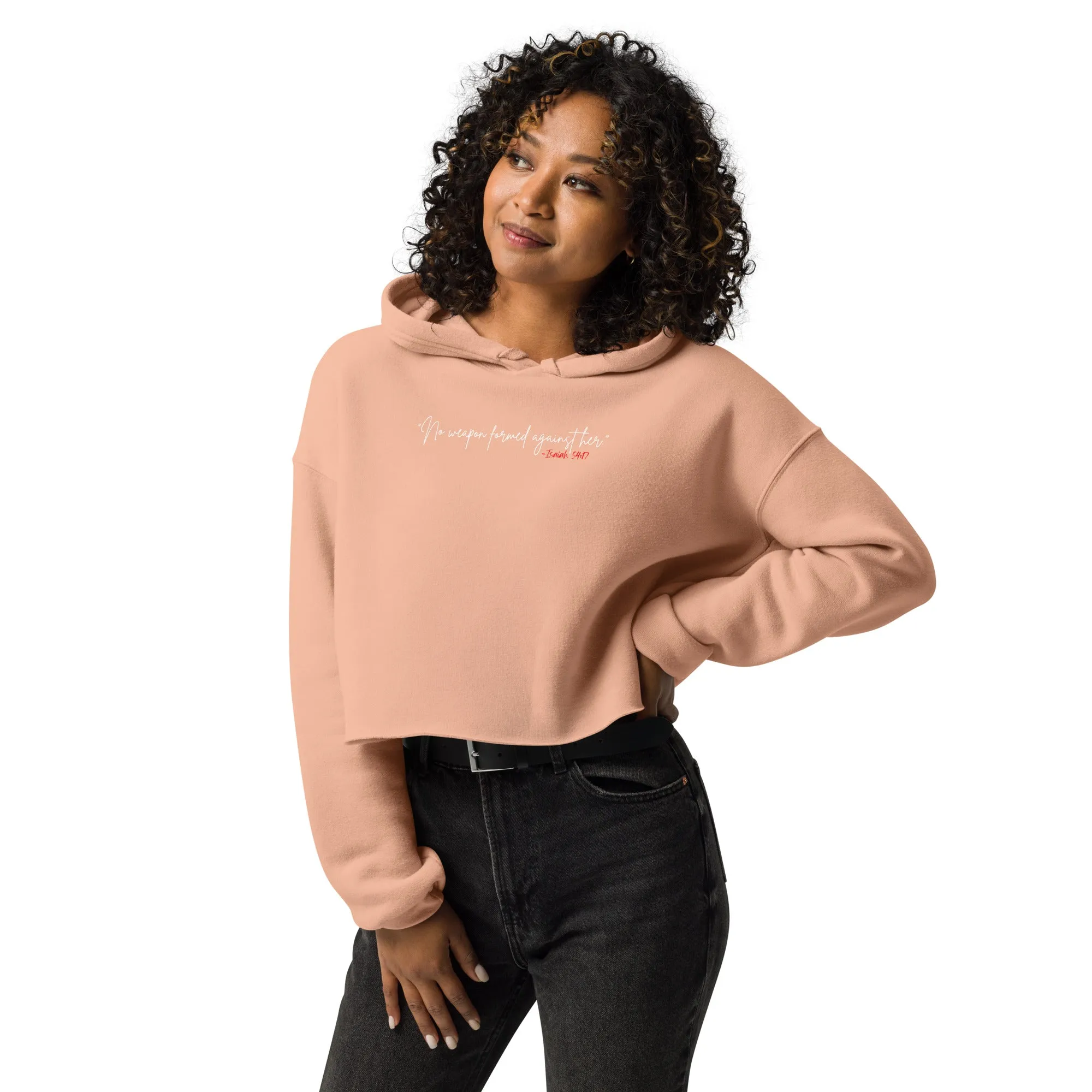 NO WEAPON 24 :Crop Hoodie