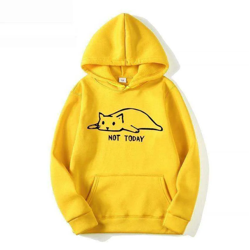 Not Today Lazy Cat Sweater Hoodies