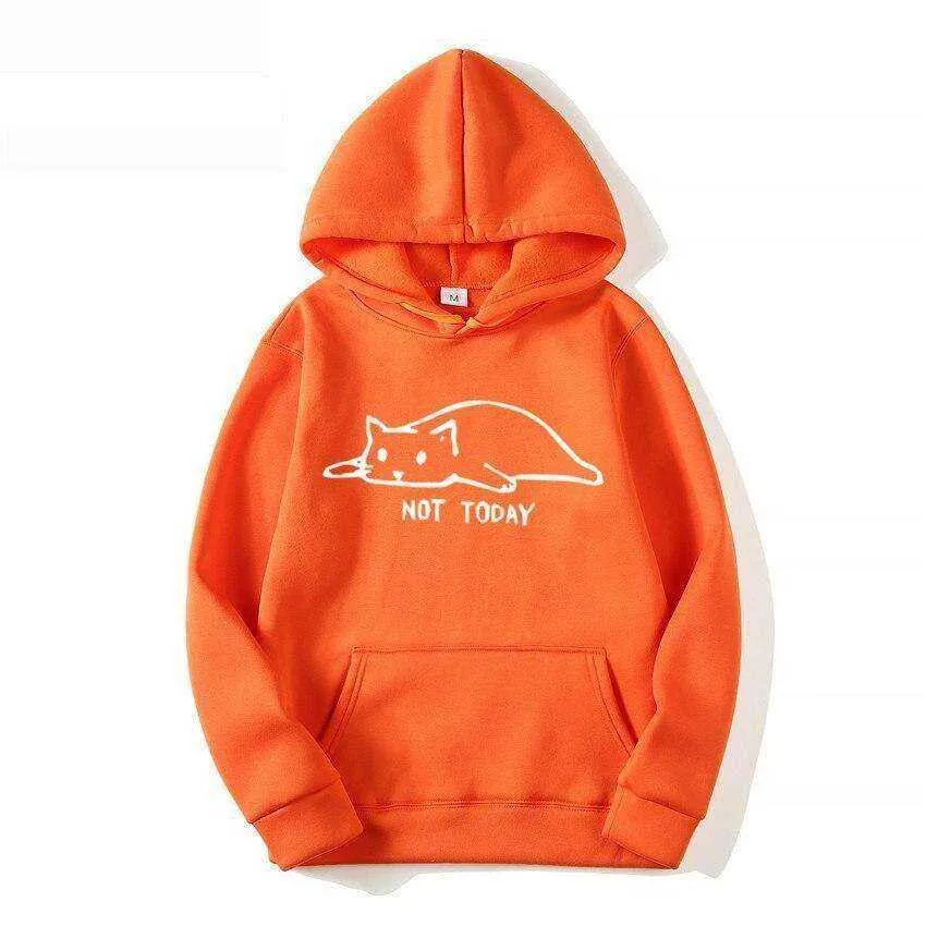 Not Today Lazy Cat Sweater Hoodies