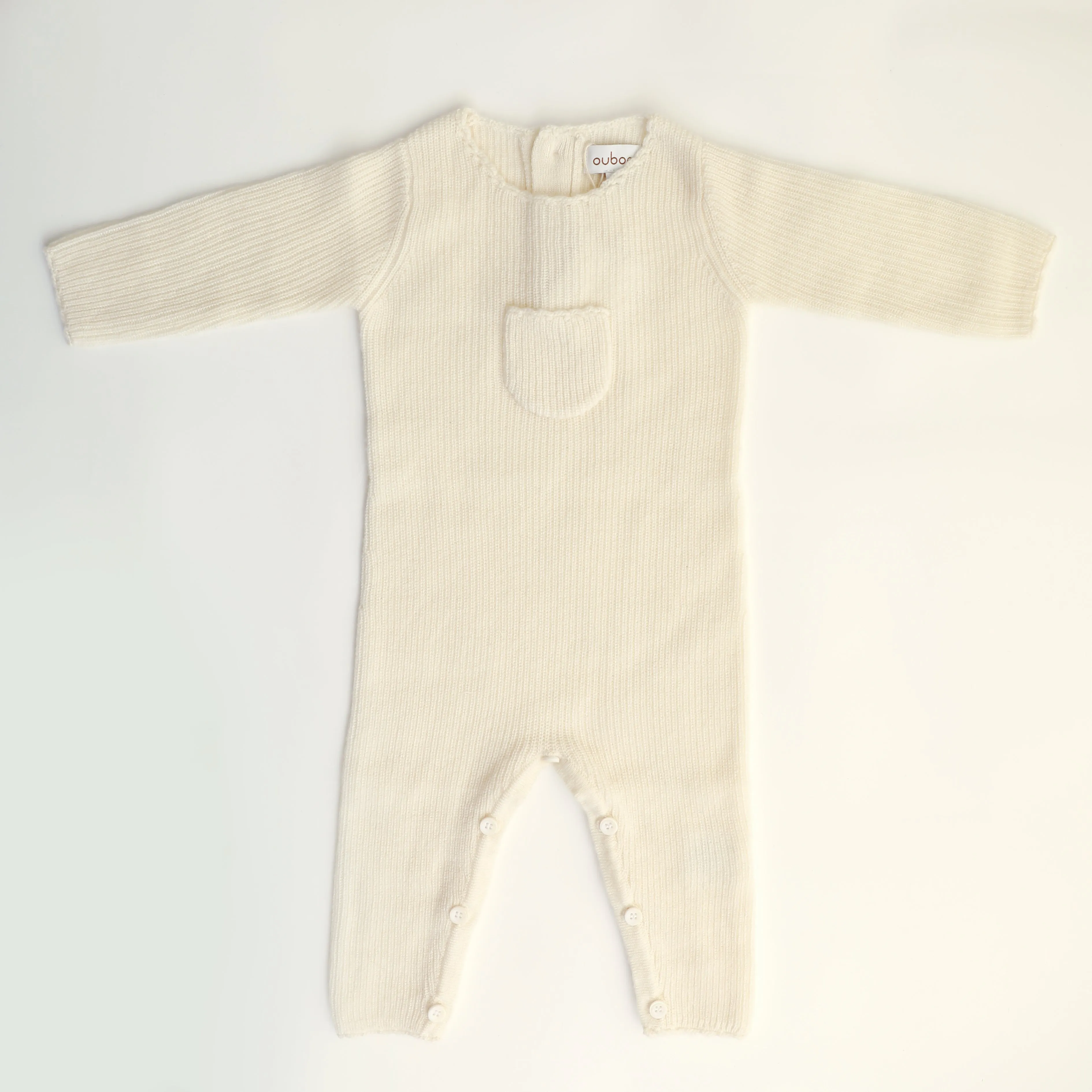 Off White Knit Top & Pants 3 Pc Set