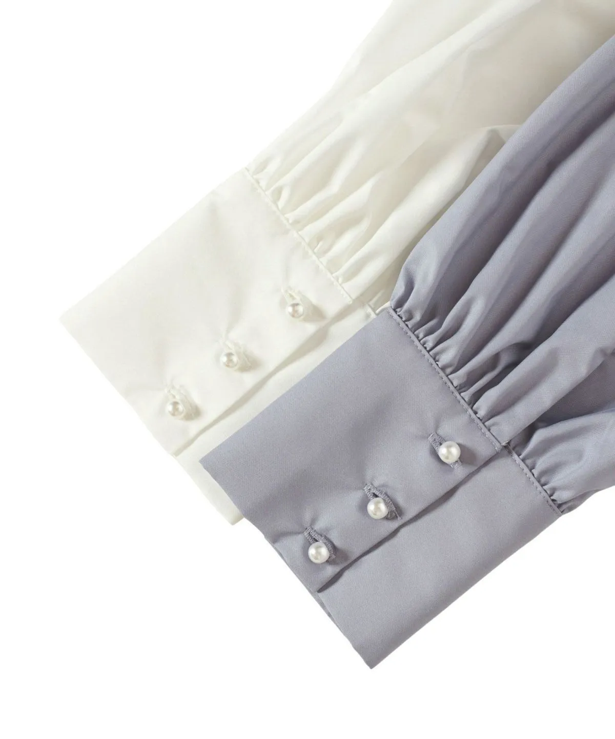 Pearl Button V-Neck Shirt