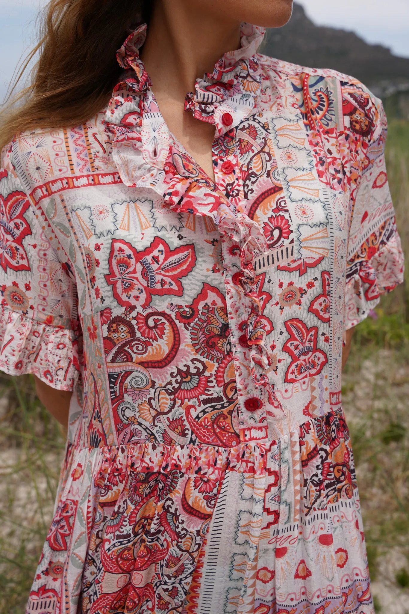Pink Print Anne Dress