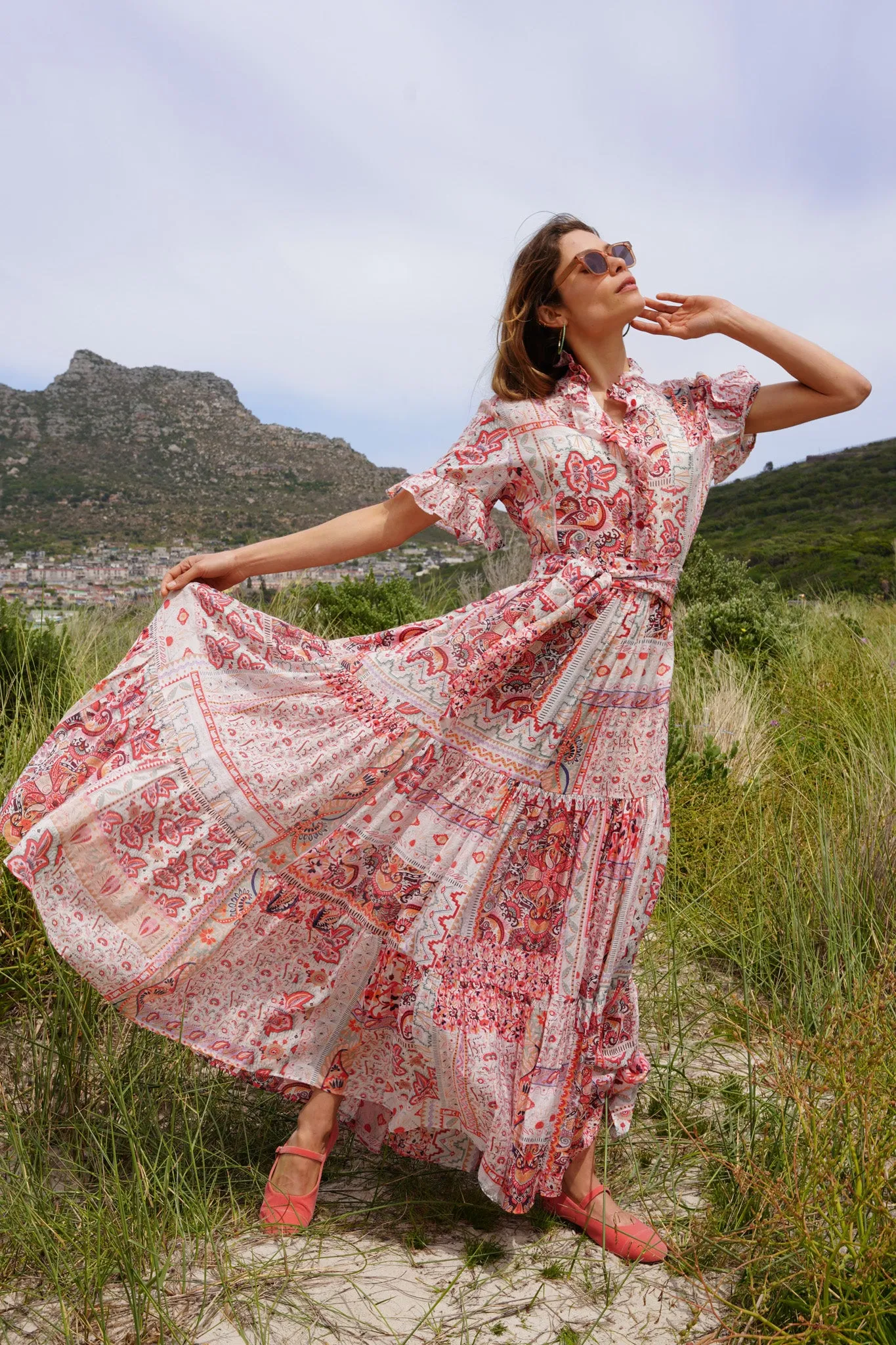 Pink Print Anne Dress