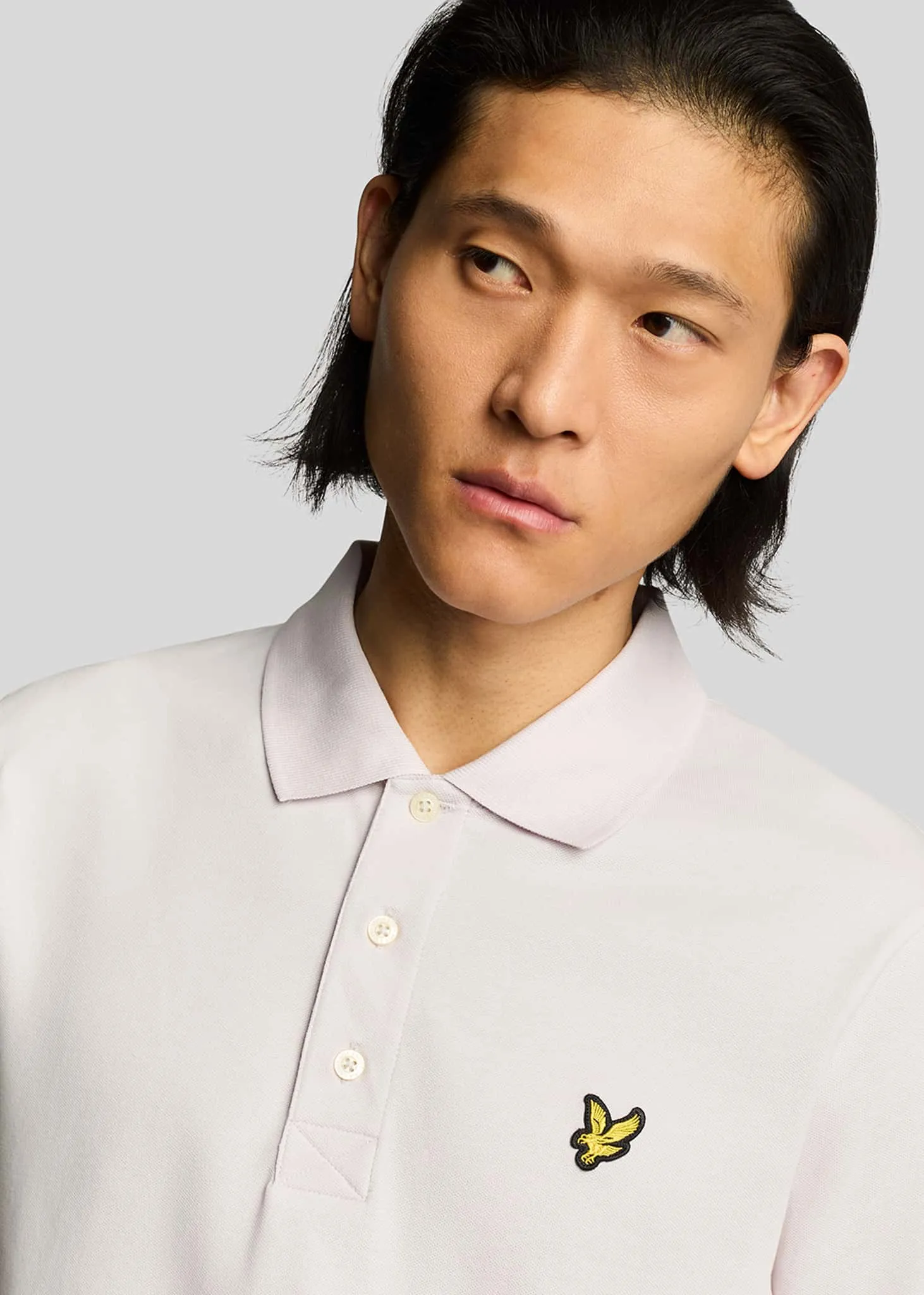 Plain polo - mist lilac
