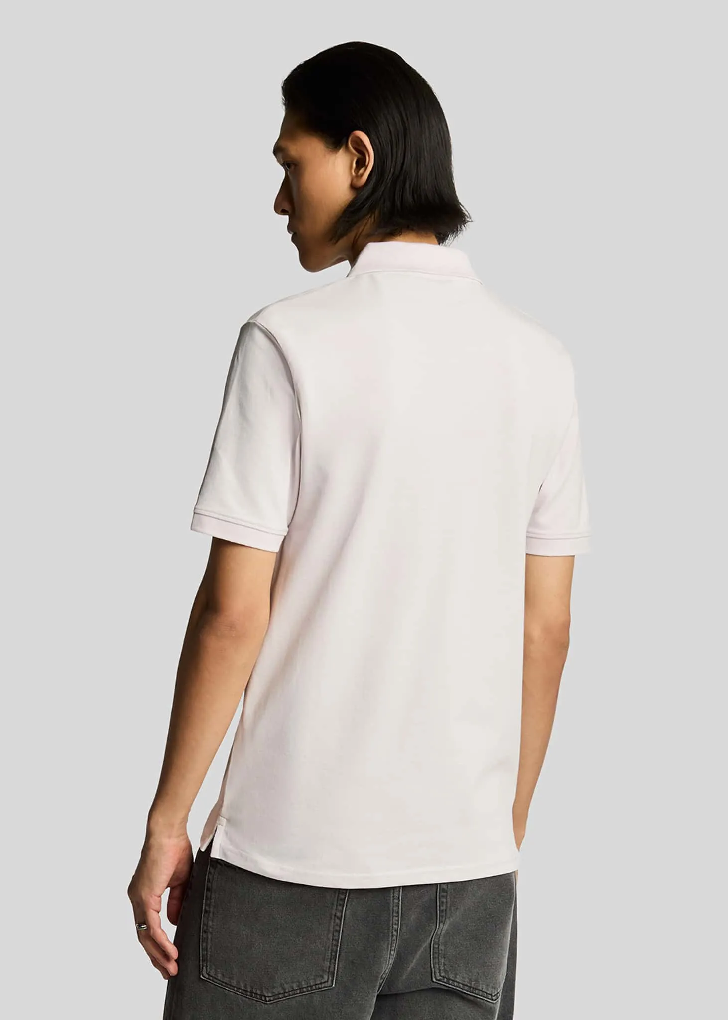 Plain polo - mist lilac