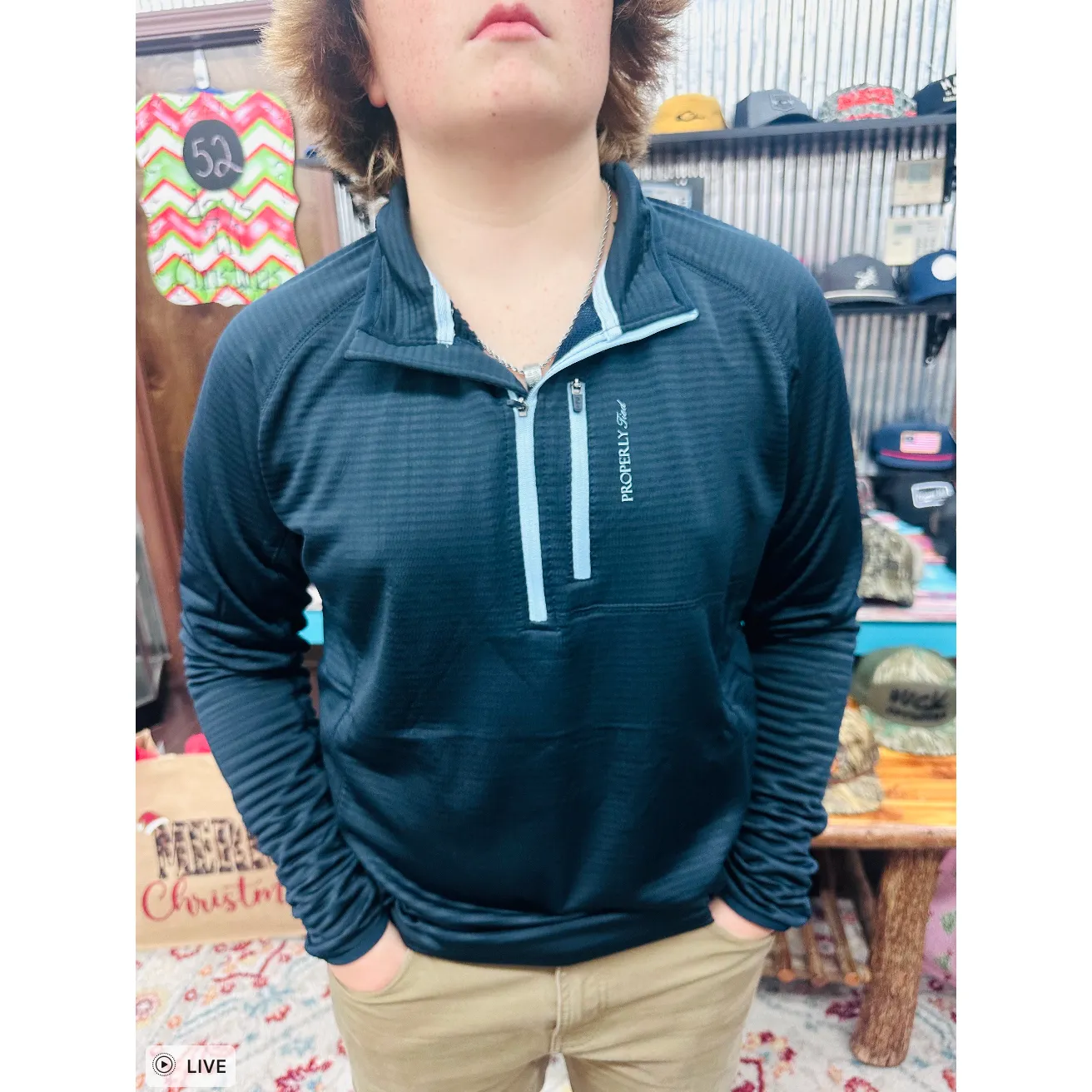 Properly Tied Fairhope Pullover - Navy