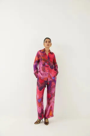 Red Sea Swarovski Shirt & Trousers Co-ord