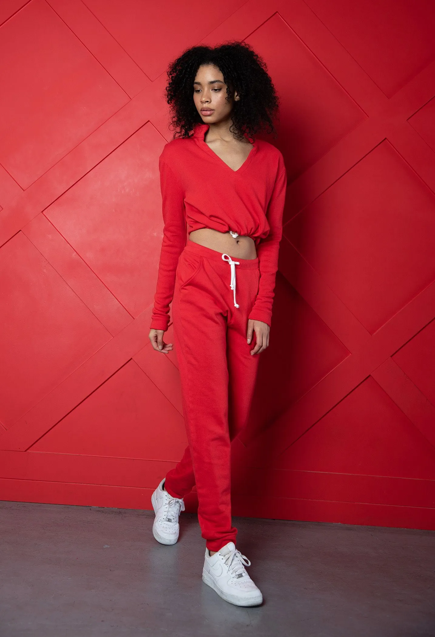 Red Ski Joggers