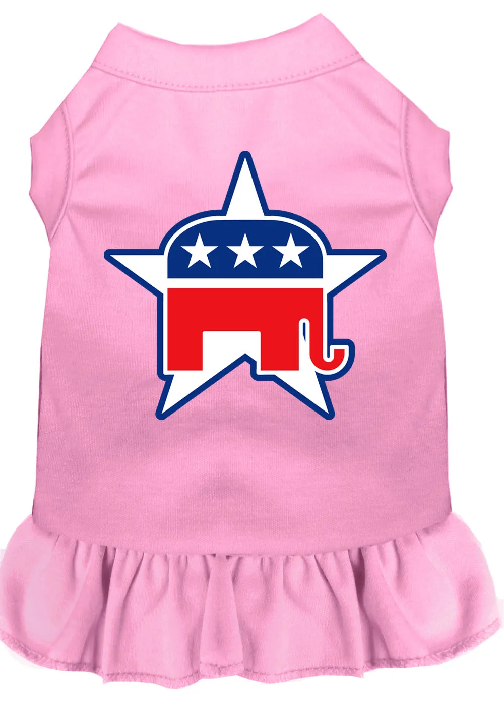 Republican Screen Print Dress Light Pink Xl
