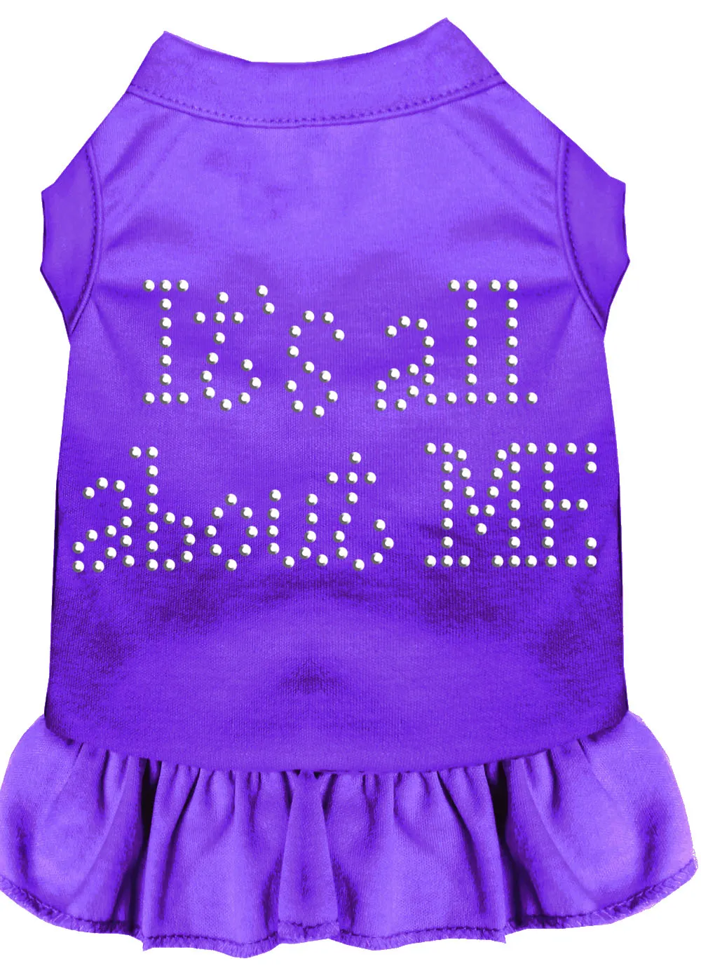 Rhinestone All About Me Dress Purple Xl