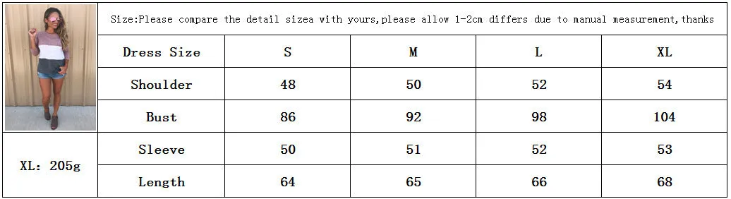 Scoop Loose Patchwork Long Sleeves Regular T-shirt