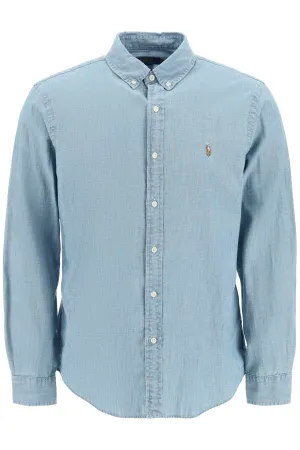Slim Fit Shirt Stonewashed Chambray