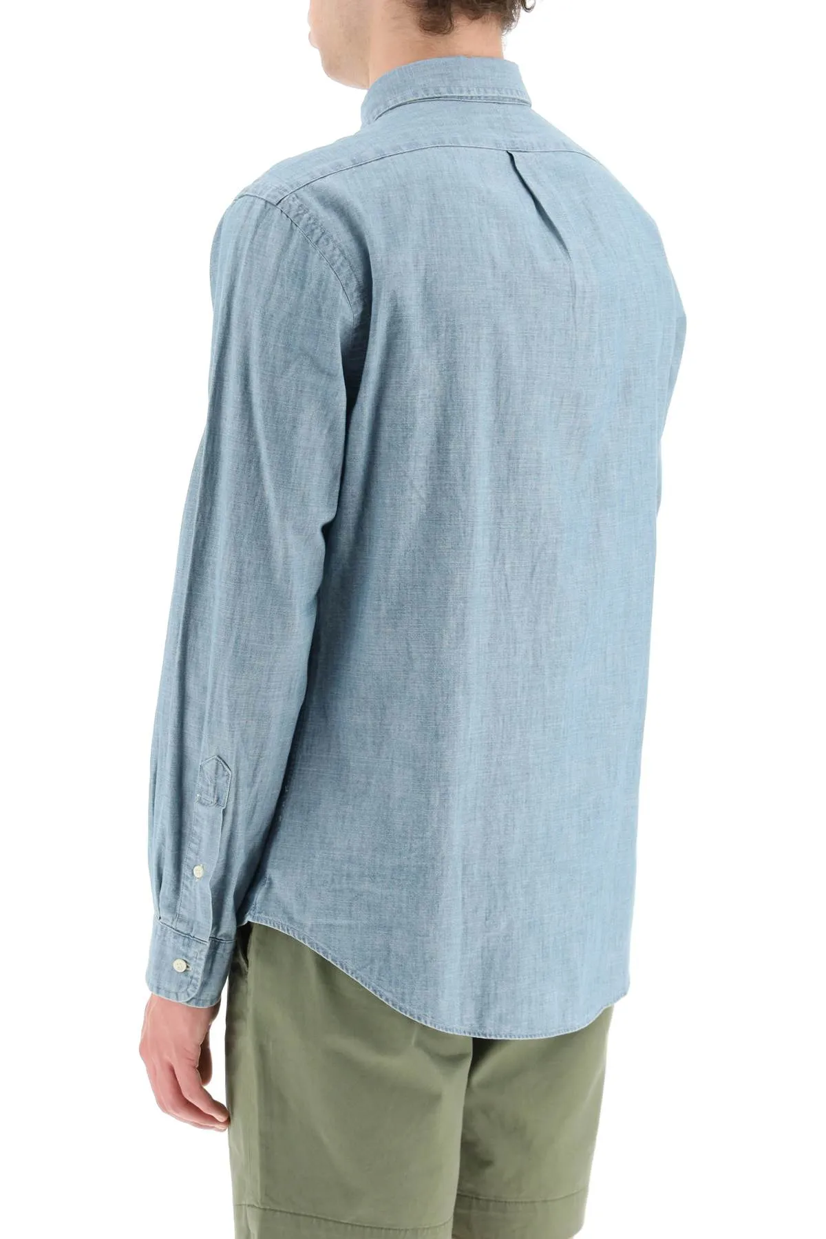 Slim Fit Shirt Stonewashed Chambray