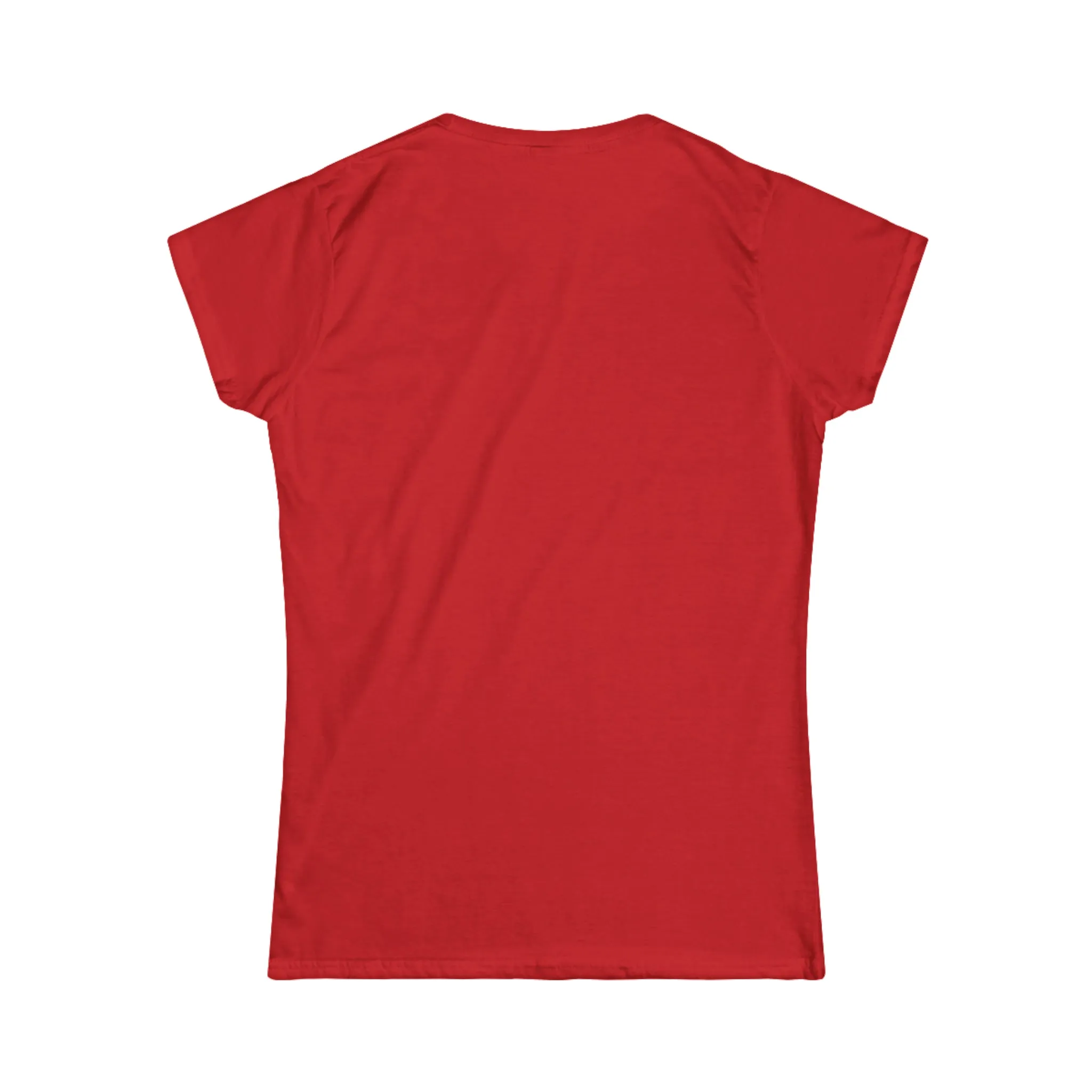 Squat Bench Deadlift Repeat - Women's Softstyle Tee -  Color Dark Logo - Pink - Plain Back