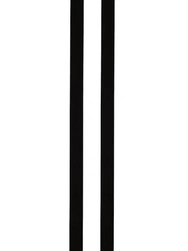 Suspenders black in solid colors with 4 stable clips - 25mm wide