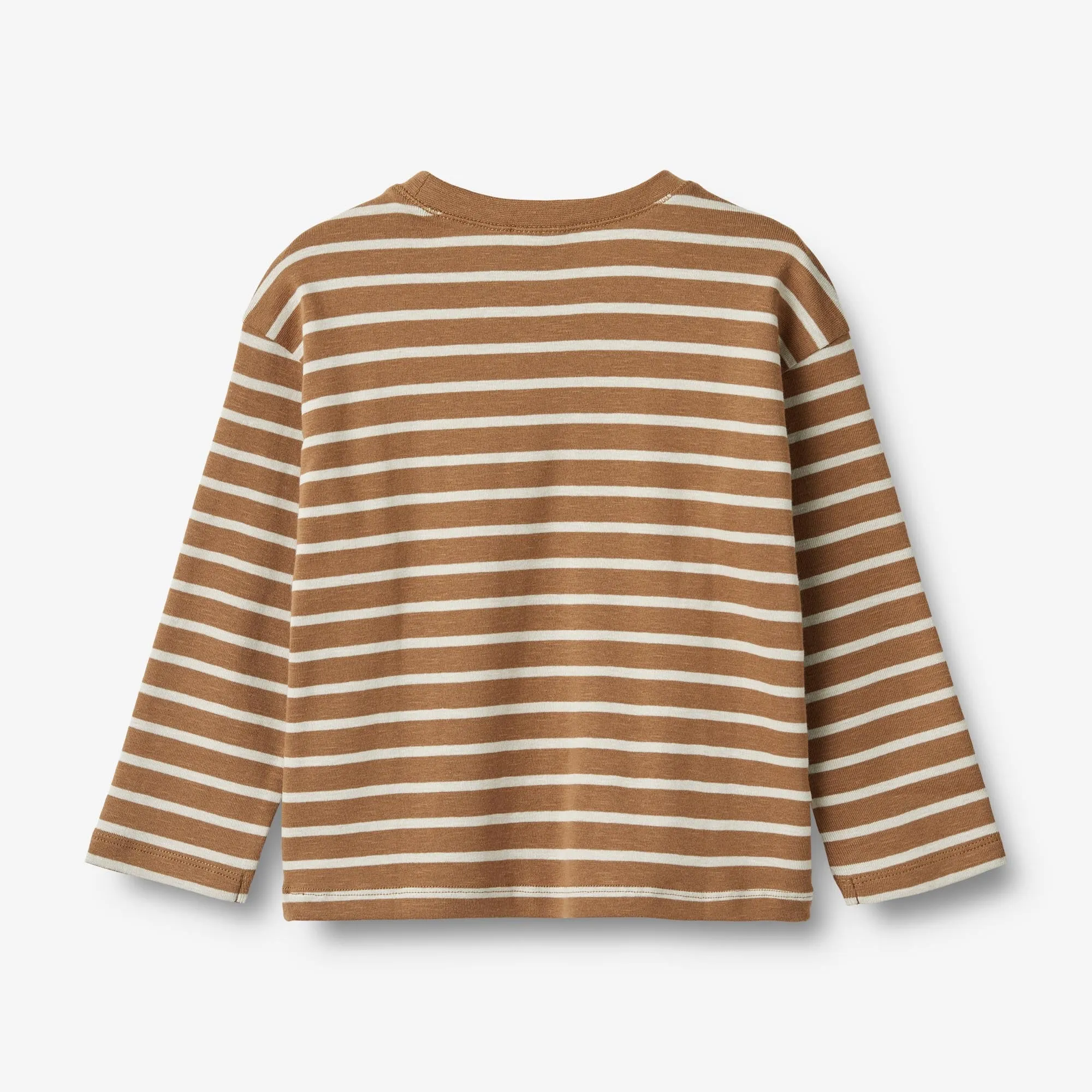 T-Shirt L/S Dallas - caramel stripe