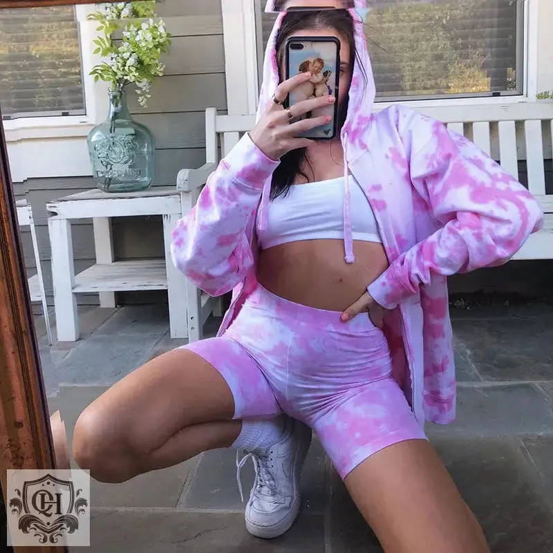 Tie Dye Hooded Jacket