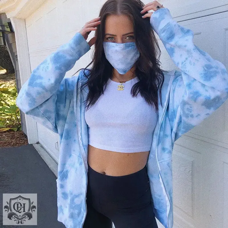 Tie Dye Hooded Jacket