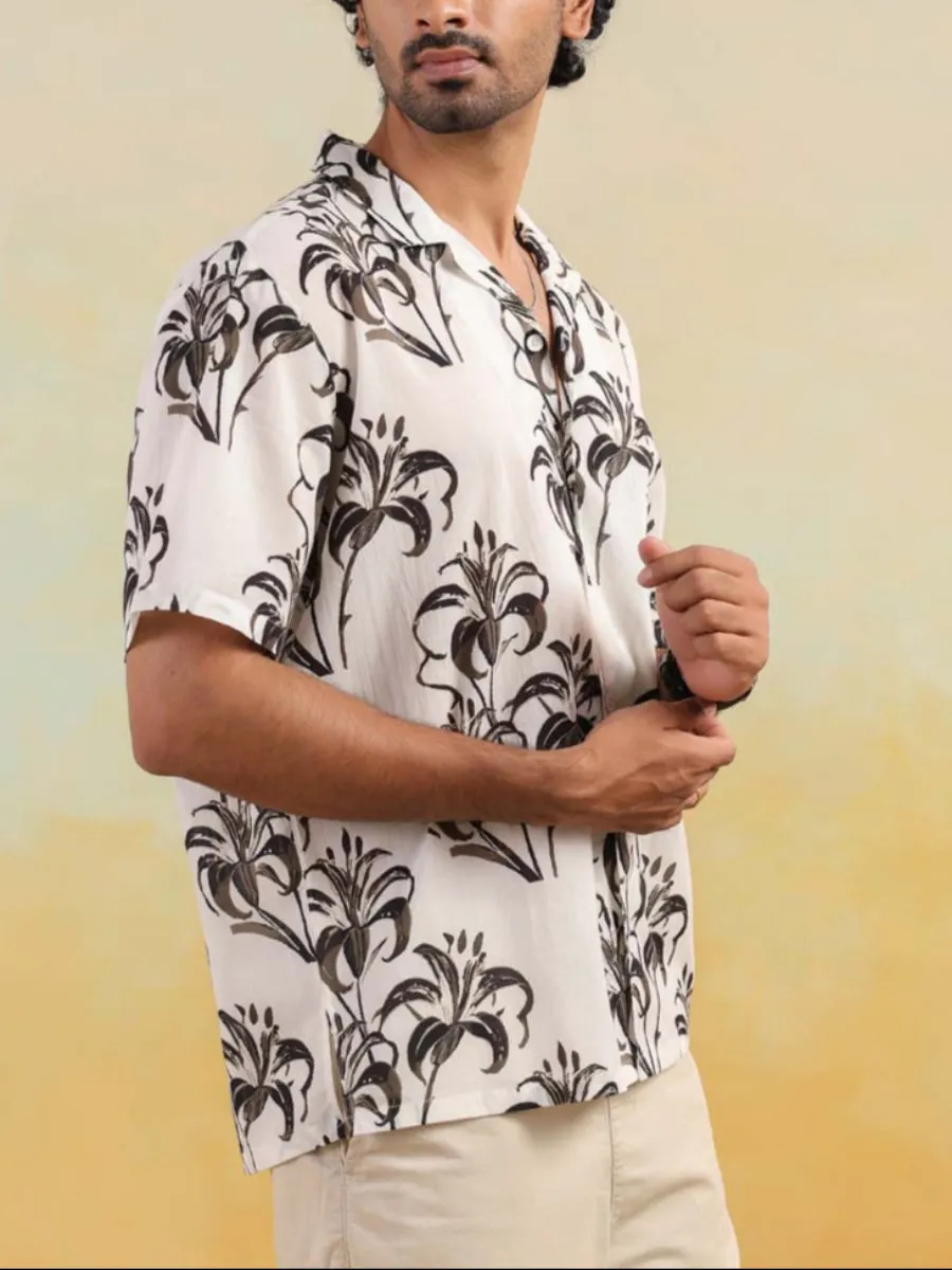 Tropical Mirage Oversized Hawaian Collor Shirts